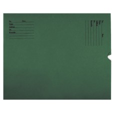 00393 | X-Ray Negative Preservers, 32# Green Kraft, Black Print, Side Loading, 500/bx