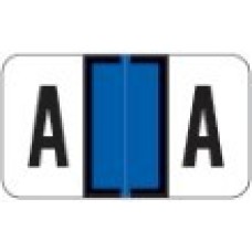 0200-A | Dk Blue A Labels Jeter 0200 Series Size: 15/16H x 1-5/8W, Laminated, 500/Box