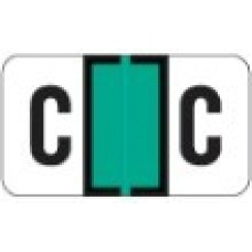 0200-C | Lt Green C Labels Jeter 0200 Series Size: 15/16H x 1-5/8W, Laminated, 500/Box