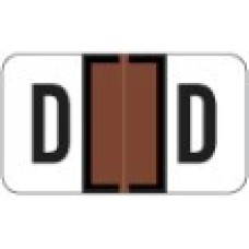 0200-D | Brown D Labels Jeter 0200 Series Size: 15/16H x 1-5/8W, Laminated, 500/Box