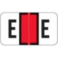 0200-E | Red E Labels Jeter 0200 Series Size: 15/16H x 1-5/8W, Laminated, 500/Box