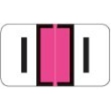 0200-I | Fl Pink I Labels Jeter 0200 Series Size: 15/16H x 1-5/8W, Laminated, 500/Box