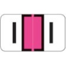 0200-I | Fl Pink I Labels Jeter 0200 Series Size: 15/16H x 1-5/8W, Laminated, 500/Box