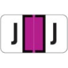 0200-J | Purple J Labels Jeter 0200 Series Size: 15/16H x 1-5/8W, Laminated, 500/Box