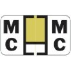 0200-MC | Gold Mc Labels Jeter 0200 Series Size: 15/16H x 1-5/8W, Laminated, 500/Box