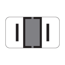 TRAM-I | Gray/Bk I Labels Traco Series Size: 15/16H x 1-5/8W, Laminated, 500/Box