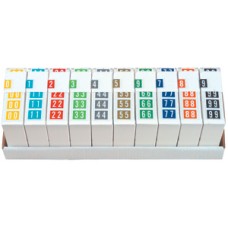 41000-SET | Tabbies 11000 Complete Set 0-9 Col'R'Tab Includes Organizer Tray