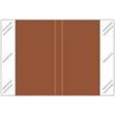 11111-BR | BROWN Solid Tabbies Color Size 1H x 1-1/2W Laminated 500/Box