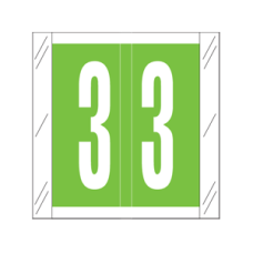 11503-3 | Lt Green #3 Labels Tabbies 11500 Series Size 1-1/2H x 1-1/2W Laminated 500/box