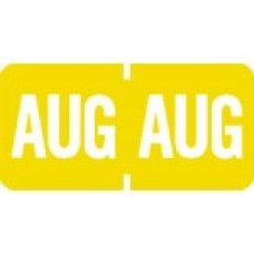 1279-08 | August Month Labels Match Tab Products 1279 Size 1/2H x 1W Vinyl 1000/Box 