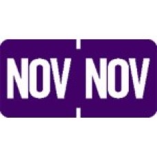 1279-11 | November Month Labels Match Tab Products 1279 Size 1/2H x 1W Vinyl 1000/Box 