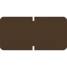 1281-04 | Brown Small Solid Labels Match Tab Products Size 1/2H x 1W Vinyl 1000/Box  