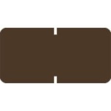 1281-04 | Brown Small Solid Labels Match Tab Products Size 1/2H x 1W Vinyl 1000/Box  