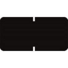 1281-05 | Black Small Solid Labels Match Tab Products Size 1/2H x 1W Vinyl 1000/Box  