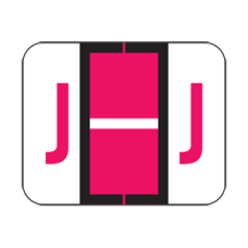 1283-J | Red J Labels Tab Products 1283 Series Size 1H x 1-1/4W, 500/box