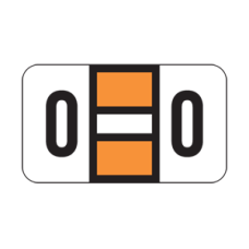 2016-O | Flo Orange O Labels  Pos 2000 Ringbinder Size: 15/16H X 1-5/8W, 240/Pack