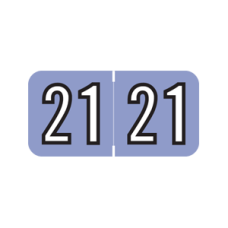 21-L9107 | Lilac 21 Amerifle Year Labels Size 3/4H x 1-1/2W Laminated 500/Box