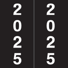 25-IM178 | Black 23 IFC Year Labels CL7100 Size 1-7/8H x 1-7/8W Laminated 500/Box