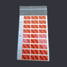 Jeter Ring Book Year 2026 Labels, Orange/Black- Pack of 270