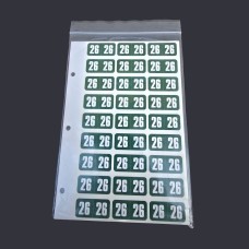 Safeguard Ring Book Year 2026 Labels, Dk. Green- Pack of 270 Safeguard Ring Book Year 2026 Labels, Dk. Green- Pack of 270