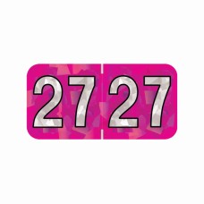 2027 Fuchsia Holographic Year Labels Size 3/4H x 1-1/2W Laminated 500/Box 2027 Fuchsia Holographic Year Labels Size 3/4H x 1-1/2W Laminated 500/Box
