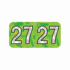 2027 Lime Holographic Year Labels Size 3/4H x 1-1/2W Laminated 500/Box 2027 Lime Holographic Year Labels Size 3/4H x 1-1/2W Laminated 500/Box