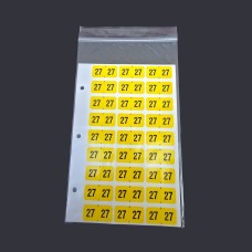 Reynolds Ring Book Year 2027 Labels, Yellow/Black- Pack of 270 Reynolds Ring Book Year 2027 Labels, Yellow/Black- Pack of 270