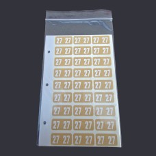 Safeguard Ring Book Year 2027 Labels, Tan- Pack of 270 Safeguard Ring Book Year 2027 Labels, Tan- Pack of 270