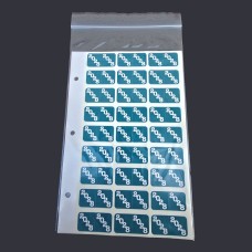 Jeter Ring Book Year 2028 Labels, Teal - Pack of 270