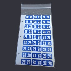 Safeguard Ring Book Year 2028 Labels, Dk. Blue- Pack of 270 Safeguard Ring Book Year 2028 Labels, Dk. Blue- Pack of 270