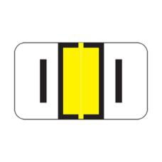 51409 | Yellow I Labels Safeguard 51400 Series, Size 15/16H x 1-5/8W, 500/box