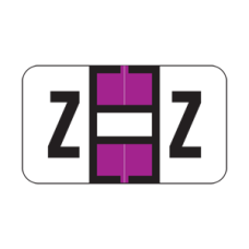 51427 | Purple Z Labels Safeguard 51400 Series, Size 15/16H x 1-5/8W, 500/box