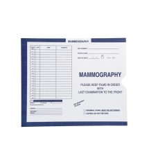 80356 | Mammography, Dark Blue, Category Insert Jackets, Open End, 250/bx