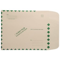 54986 | 11 pt. X-ray Mailers, Side Loading, Green Border, 11H x 13W, 100/bx