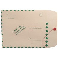 54988 | X-Ray Mailing Envelopes, 11 pt Manila, Green Border, 11 x 13, 100/bx
