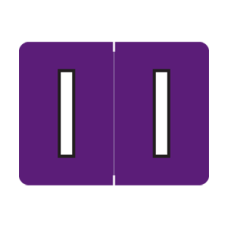 8720-I | Purple I Labels Datafile 8270 Series Size 15/16H x 1-1/4W Laminated 500/Box 