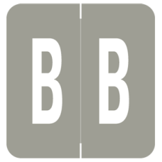 8850-B | Gray B Labels GBS 8850 Size 1.3H x 1-1/4W Laminated 250/Box