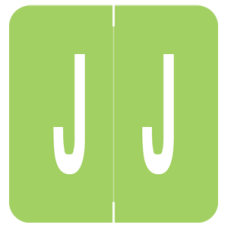 8850-J | Green J Labels GBS 8850 Size 1.3H x 1-1/4W Laminated 250/Box