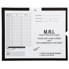 92063 | MRI, White, Black Print, Category Insert Jackets, Open End, 250/bx