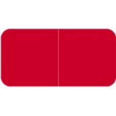9520 | Red Solid Labels Match Jeter 9500 Size 3/4H x 1-1/2W Laminated 500/Box 