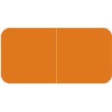 9523 | Orange Solid Labels Match Jeter 9500 Size 3/4H x 1-1/2W Laminated 500/Box 