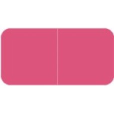 9528 | Pink Solid Labels Match Jeter 9500 Size 3/4H x 1-1/2W Laminated 500/Box 
