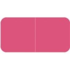 9528 | Pink Solid Labels Match Jeter 9500 Size 3/4H x 1-1/2W Laminated 500/Box 