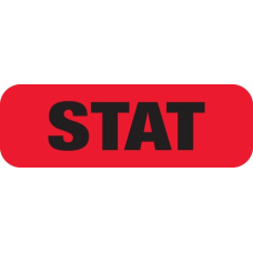 STAT Labels to indicate test and request are urgent. Red/Black Stat labels are 1/2 x 1-1/2, 250/box.