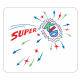 Super Kid, Pediatric Reward Labels with Arrows, 1-7/8 x 1-7/8, 200/Roll