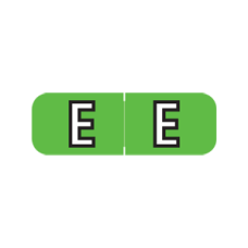 ABAM-E | Lt. Green E Labels Barkley FABAM Size 1/2H x 1-1/2W Laminated 500/Box