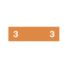 AMN12-3 | Orange #3 Ames Color File 1/2H x 1-3/4W Unlaminated 1000/Box