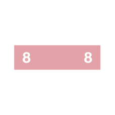 AMN12-8 | Pink #8 Ames Color File 1/2H x 1-3/4W Unlaminated 1000/Box