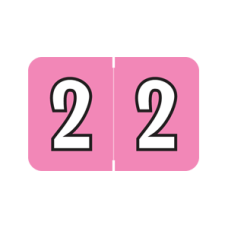 ARNM-2 | Pink 2  Amerifile Numeric Labels