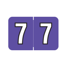 ARNM-7 | Purple 7  Amerifile Numeric Labels